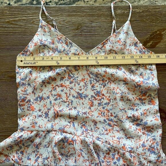 Prose and Poetry Asymmetrical Chiffon Ruffle Floral Spaghetti Strap Dress - Picture 12 of 16